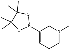1-Methyl-5-(4,4,5,5-tetraMethyl-1,3,2-dioxaborolan-2-yl)-1,2,3,6-tetrahydropyridine 구조식 이미지
