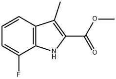 Methyl 7-fluoro-3-methyl-1H-indole-2-carboxylate Structure