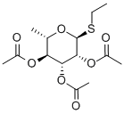 ETHYL 6-DEOXY-1-THIO-2,3,4-TRI-O-ACETYL-ALPHA-L-MANNOPYRANOSIDE Structure