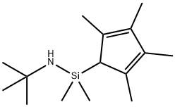 N-TERT-BUTYL-1,1-DIMETHYL-1-(2,3,4,5-TETRAMETHYL-2,4-CYCLOPENTADIEN-1-YL) SILANAMINE Structure