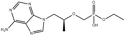 P-[[(1S)-2-(6-AMino-9H-purin-9-yl)-1-Methylethoxy]Methyl]-phosphonic Acid Monoethyl Ester Structure