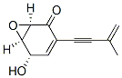(4S,5R,6R)-2-(3-Methyl-3-butene-1-ynyl)-4-hydroxy-5,6-epoxy-2-cyclohexene-1-one 구조식 이미지