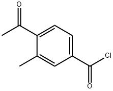 Benzoyl chloride, 4-acetyl-3-methyl- (9CI) Structure