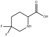 2-Piperidinecarboxylic acid, 5,5-difluoro- Structure