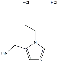 1-(1-Ethyl-1H-imidazol-5-yl)methanamine dihydrochloride Structure