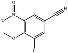 3-Fluoro-4-methoxy-5-nitrobenzonitrile Structure