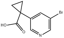 1-(5-Bromo-3-pyridinyl)cyclopropanecarboxylic acid Structure