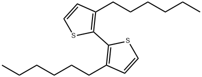 3,3'-Dihexyl-2,2'-bithiophene Structure