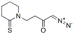 2-Butanone,  1-diazo-4-(2-thioxo-1-piperidinyl)- 구조식 이미지