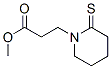 1-Piperidinepropanoic  acid,  2-thioxo-,  methyl  ester Structure