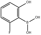 2-Fluoro-6-hydroxyphenylboronic acid Structure