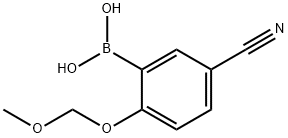 5-Cyano-2-(MOMO)phenylboronic acid Structure