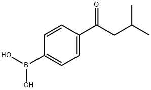4-(3-Methylbutanoyl)phenylboronic acid Structure