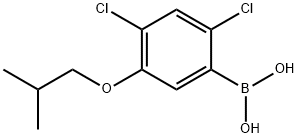 2,4-디클로로-5-이소부톡시페닐보론산 구조식 이미지