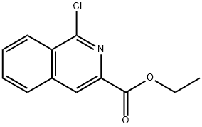 에틸1-클로로이소퀴놀린-3-카르복실레이트 구조식 이미지