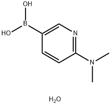 2-(Dimethylamino)pyridine-5-boronic acid, hydrade Structure