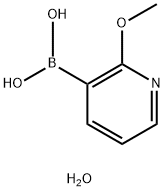 2-메톡시피리딘-3-보론산수화물 구조식 이미지