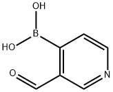3-Formylpyridine-4-boronic acid Structure