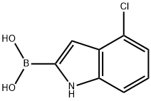 4-Chloro-1h-indole-2-boronic acid Structure