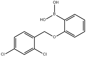 2-(2,4-dichlorophenylmethoxy)phenylboronic acid Structure