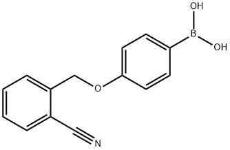 4-(2-CyanophenylMethoxy)phenylboronic acid Structure