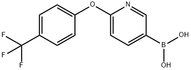 2-(4-TrifluoroMethylphenoxy)pyridine-5-boronic acid Structure