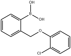 (2-((2-Chlorophenoxy)Methyl)phenyl)boronic acid Structure