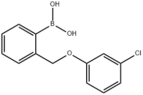 [2-(3-chlorophenoxyMethyl)phenyl]boronic acid Structure