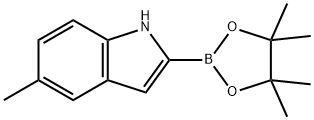 5-Methylindole-2-boronic acid pinacol ester Structure