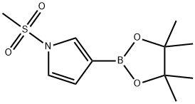 1-(메틸설포닐)피롤-3-보론산,피나콜에스테르 구조식 이미지