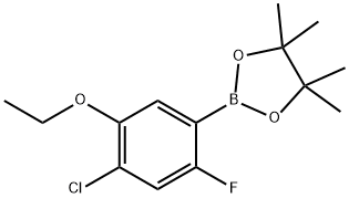 4-클로로-5-에톡시-2-플루오로페닐보론산,피나콜에스테르 구조식 이미지