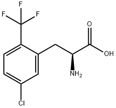 5-Chloro-2-(trifluoromethyl)-DL-phenylalanine 구조식 이미지