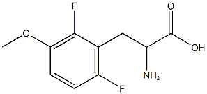 2,6-DIFLUORO-3-METHOXY-DL-PHENYLALANINE Structure
