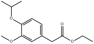 Ethyl 2-(4-isopropoxy-3-Methoxyphenyl)acetate 구조식 이미지