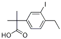 2-(4-ethyl-3-iodophenyl)-2-Methylpropanoic acid Structure
