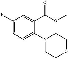 Methyl 5-Fluoro-2-Morpholinobenzoate 구조식 이미지