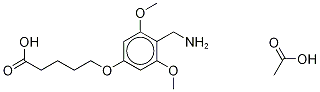 5-[4-(AMinoMethyl)-3,5-diMethoxyphenoxy]pentanoic Acid Acetate Structure