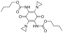 (2,5-비스(1-아지리디닐)-3,6-디옥소-1,4-시클로헥사디엔-1,4-디일)비스카르밤산,디부틸에스테르 구조식 이미지