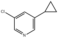3-chloro-5-cyclopropylpyridine Structure