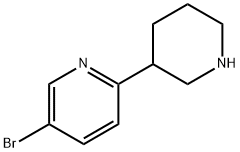 5-broMo-2-(piperidin-3-yl)pyridine Structure