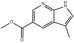 methyl 3-methyl-1H-pyrrolo[2,3-b]pyridine-5-carboxylate Structure