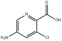 5-아미노-3-클로로피리딘-2-카르복실산 구조식 이미지
