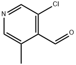 3-클로로-5-메틸-피리딘-4-카브알데하이드 구조식 이미지