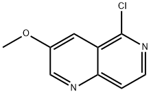 3-Methoxy-5-chloro-1,6-naphthyridine 구조식 이미지
