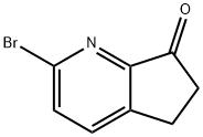 7H-Cyclopenta[b]pyridin-7-one, 2-bromo-5,6-dihydro- 구조식 이미지