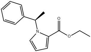 (R)-에틸1-(1-페닐에틸)-1H-피롤-2-카르복실레이트 구조식 이미지