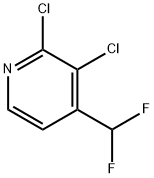 2,3-Dichloro-4-(difluoromethyl)pyridine Structure