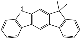 5,7-디히드로-7,7-디메틸-인데노[2,1-b]카르바졸 구조식 이미지