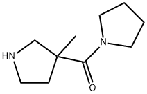 Methanone, (3-Methyl-3-pyrrolidinyl)-1-pyrrolidinyl- Structure