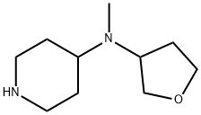 4-PiperidinaMine, N-Methyl-N-(tetrahydro-3-furanyl)- Structure